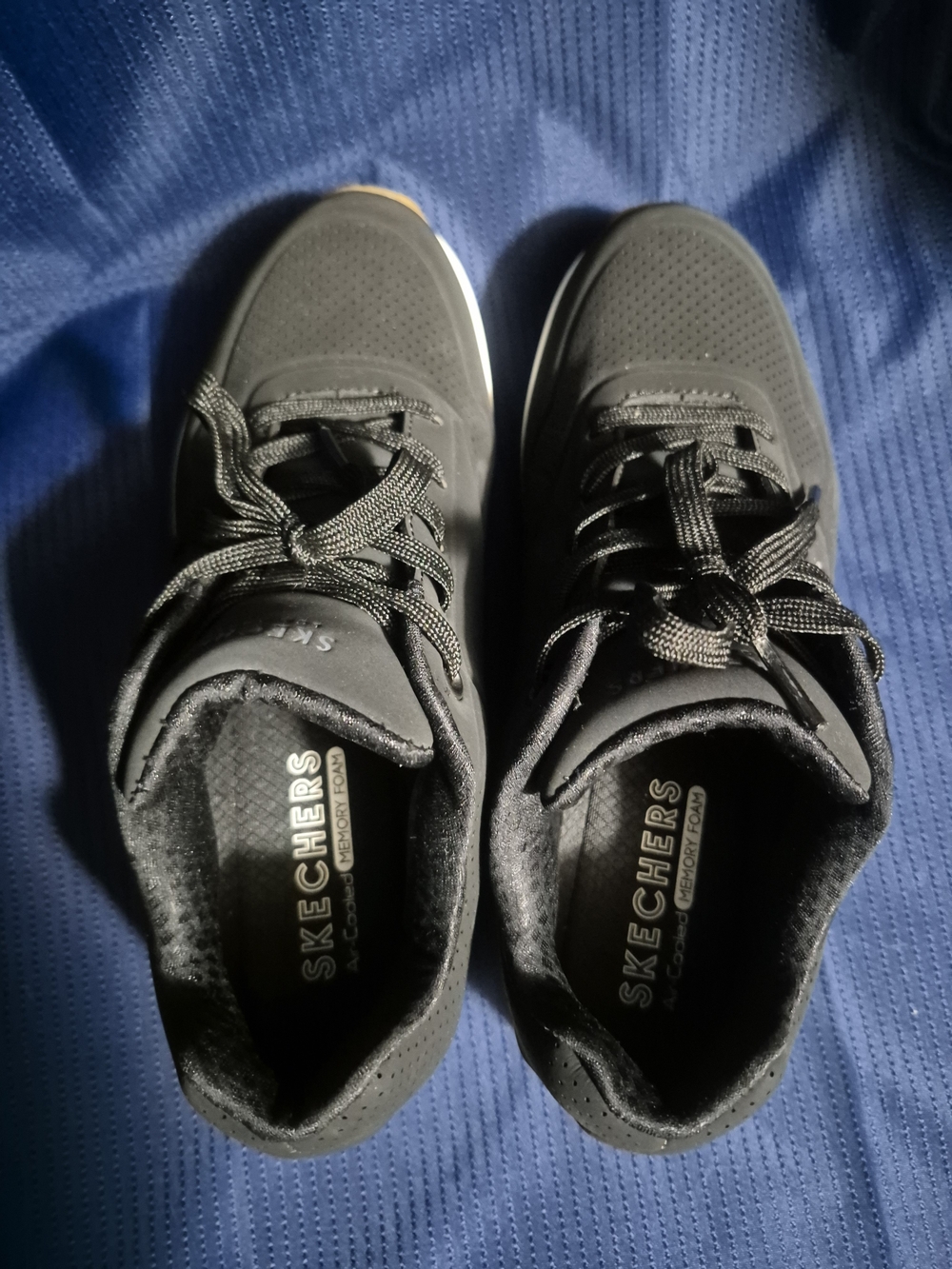 Skechers Women's Black Casual Lace-Up Sneakers
